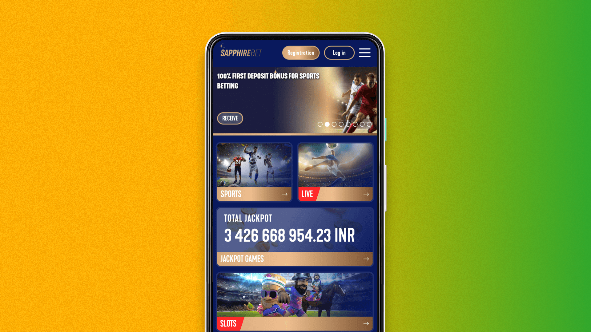 Visit the official website of SapphireBet to download the app for Android