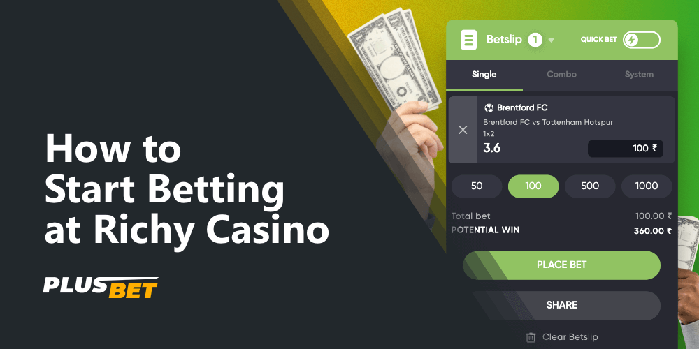 To start betting at Richy Casino, you must meet a few prerequisites
