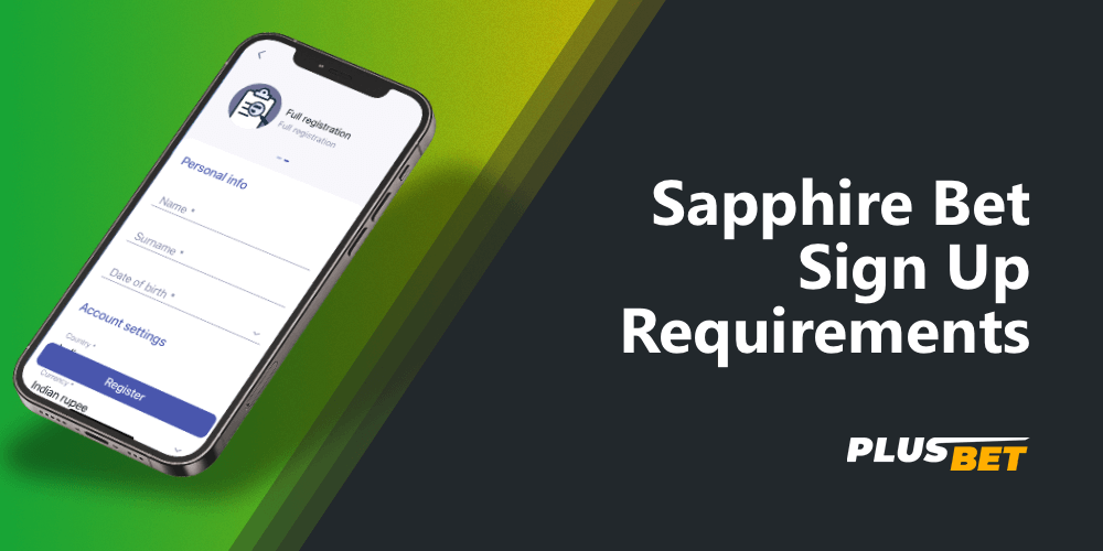 On SapphireBet platform you can register using the official mobile app