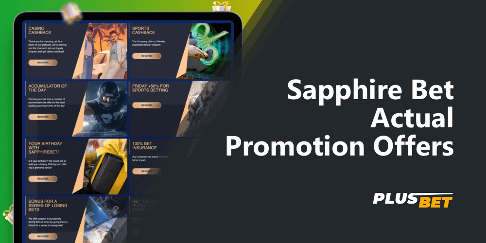 Take part in SapphireBet promotions that will increase your winnings on the sports betting and casino platform
