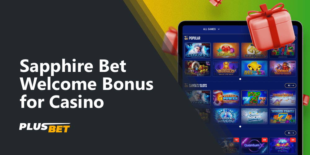 New users of Sapphirebet from India can get a casino welcome bonus for the first deposit