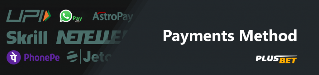 Available Payments Method for players from India