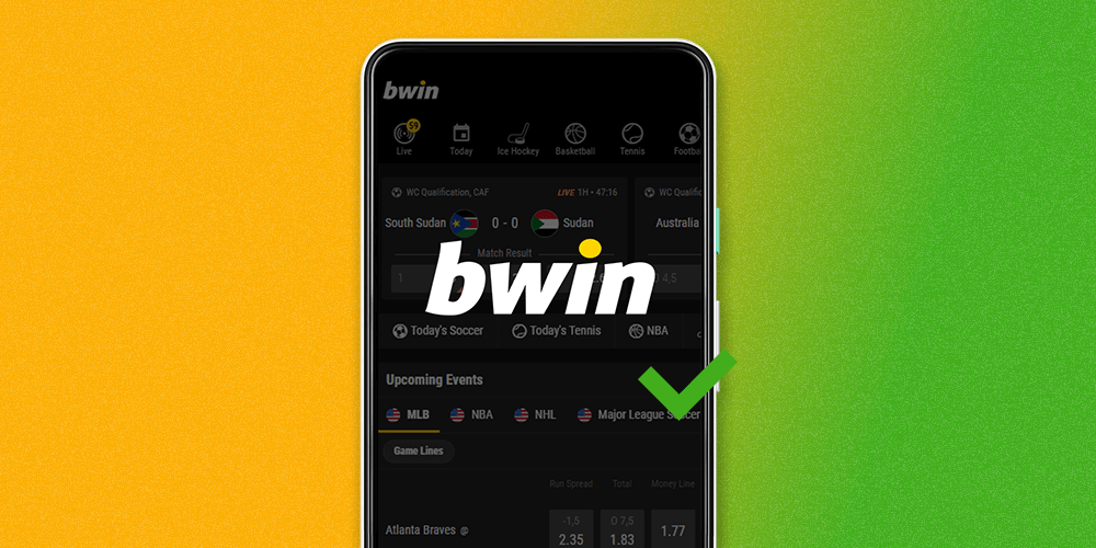 Complete the registration process at Bwin and start playing casino games or sports betting.
