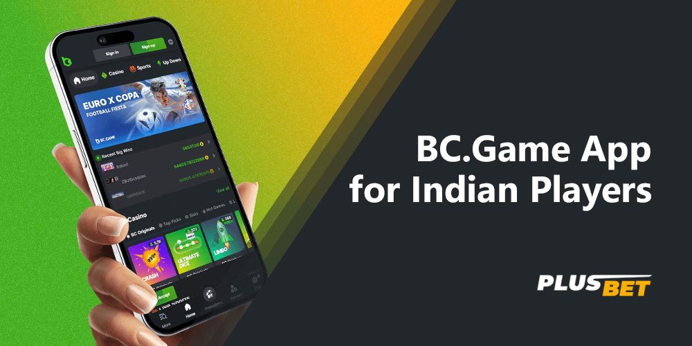 The BC.Game app allows players to play casino games and bet on sports wherever they are