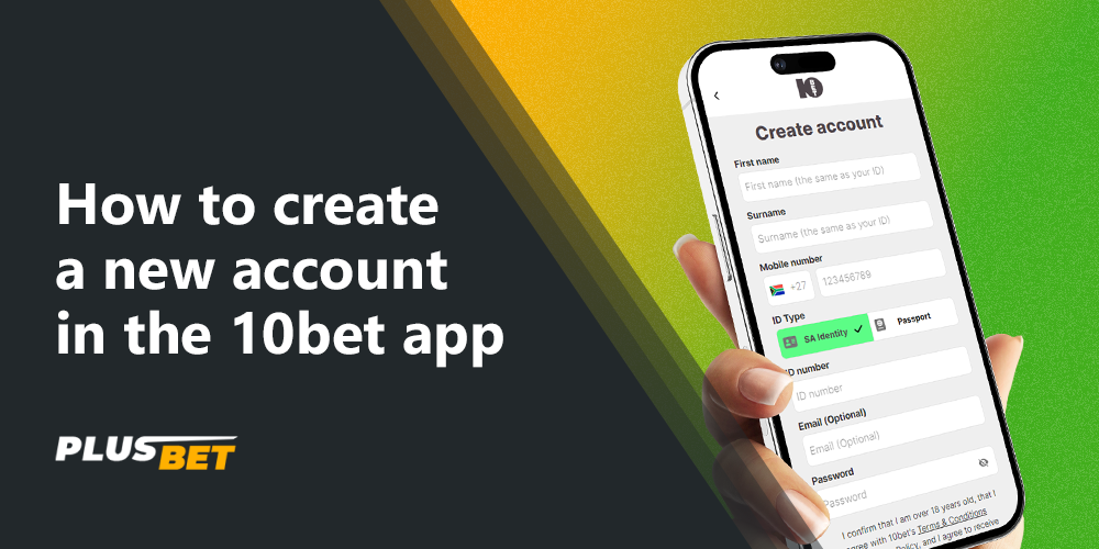 After downloading the 10bet app, you need to register to get all the features of the mobile app