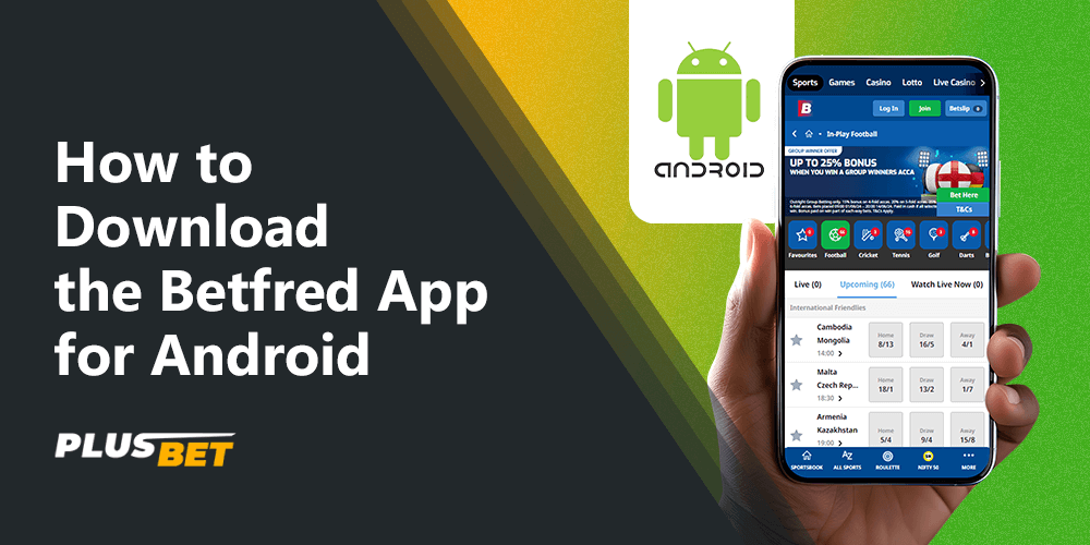 Betfred allows players to install the app on the Android platform for sports betting and casino games