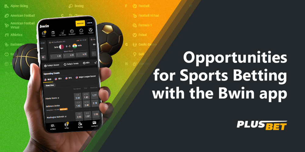 The Bwin app has a large selection of sports disciplines for players from India