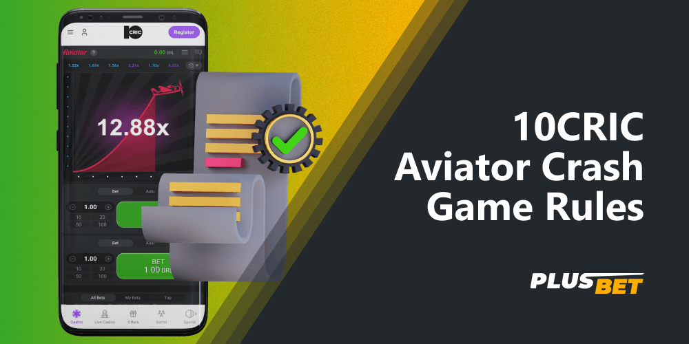 The rules of the 10CRIC Aviator game are simple enough to start playing right away