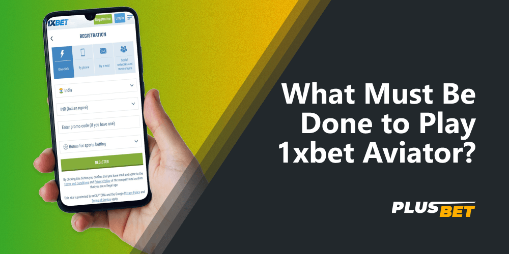 The Aviator game 1xbet casino requires Indian users to register to be able to place bets with real money