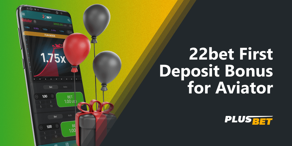 Indian bettors can get a casino welcome bonus of 100% of their first deposit and use it to play at 22bet Aviator