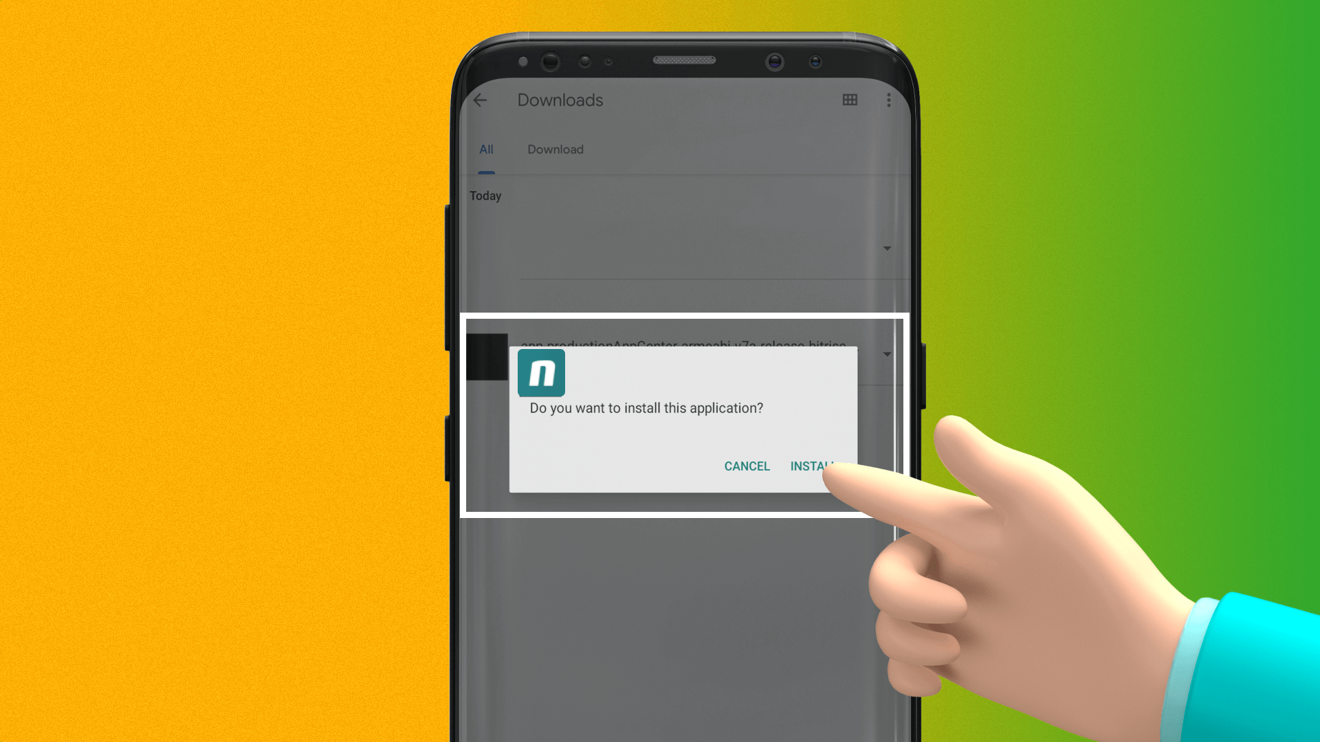 To install the Novibet app, click the confirm button in the installation window