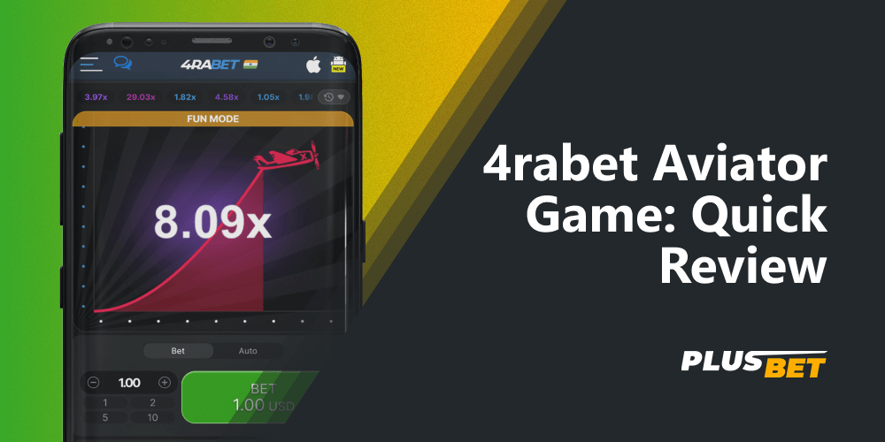 The gameplay of 4rabet Aviator is original and exciting, thanks to its simple interface and convenient mobile application