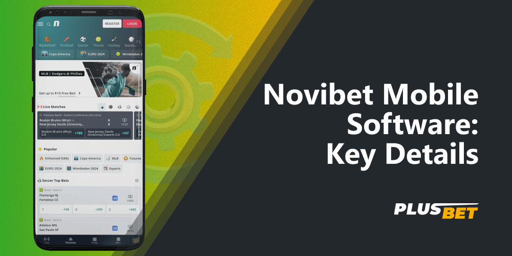 Novibet mobile app looks like a smaller version of the casino website and has all of its features and functionality