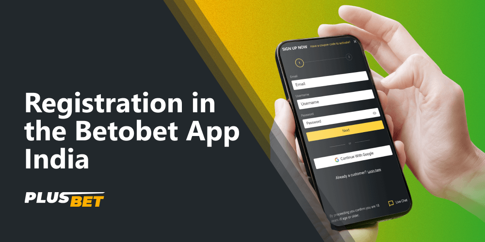 After registering on the Betobet app, players from India can start betting on sports and playing casino games