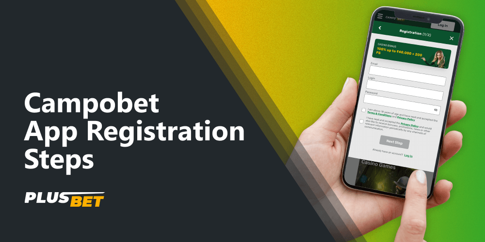 To start betting and playing casino games on the Campobet app, Indian users need to register an account