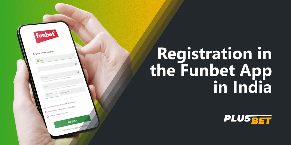 To start playing or betting on cricket, as well as depositing and withdrawing funds on the Funbet app, Indian bettors need to go through the registration process