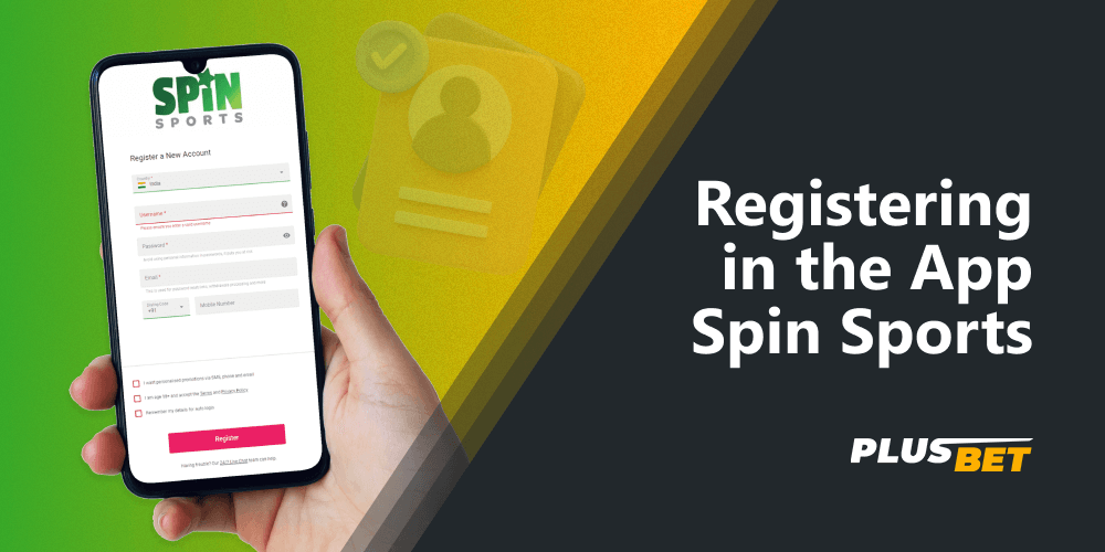 After registering with the Spin Sports app, Indian bettors will have access to all the casino's features and functionality