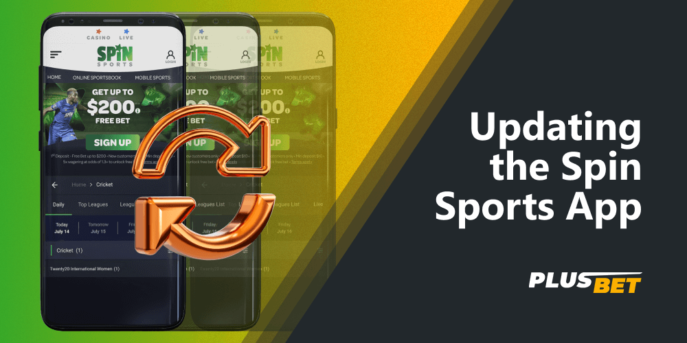 In order to keep the Spin Sports app current, include the latest features and keep your data secure, it's important to update it in a timely manner