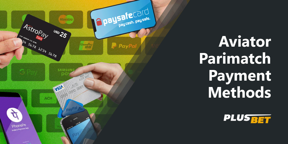 After logging in to Aviator Parimatch you can make a deposit in any convenient way for you