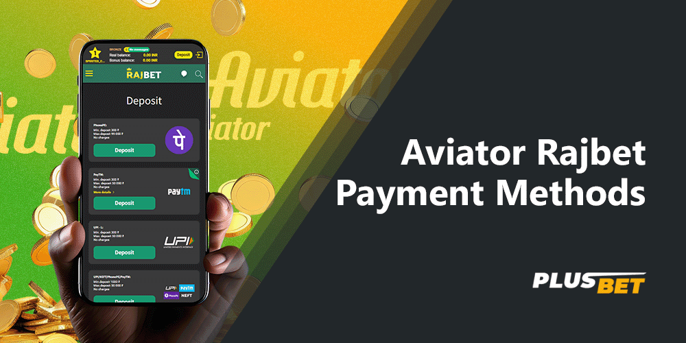 You can choose from several payment methods for the Rajbet Aviator game