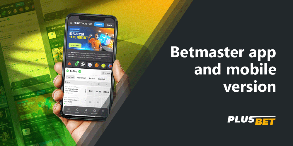 Betmaster provides access to the site via the website or mobile app