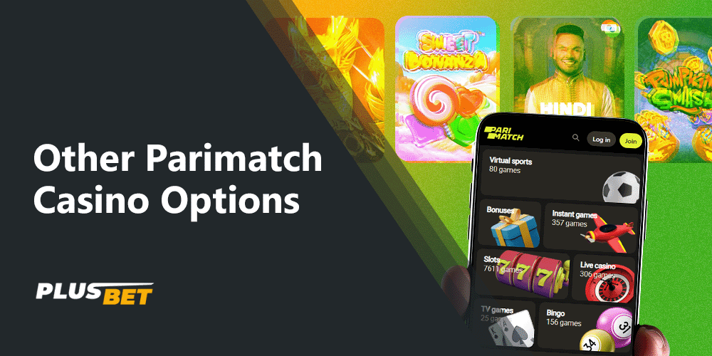 Parimatch casino offers games on different topics