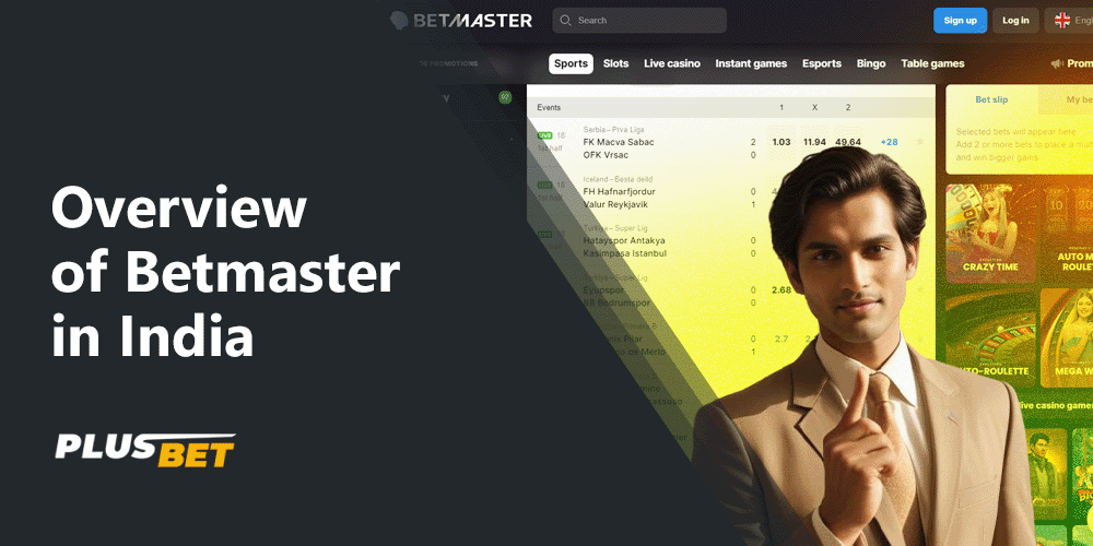 Sports website Betmaster in trendy design and in nice colors