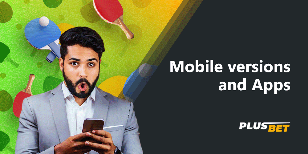 You can also bet on table tennis from your phone