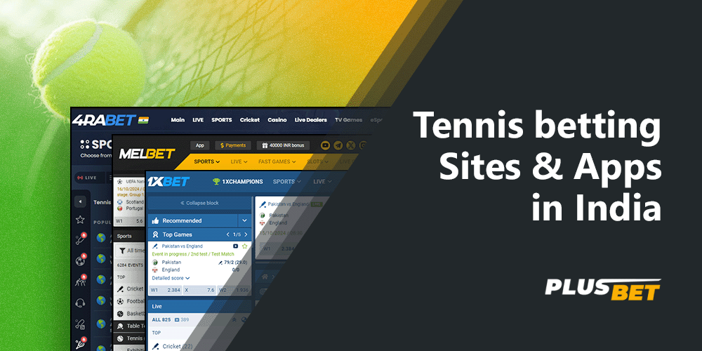 The sites offer players a variety of tennis betting options