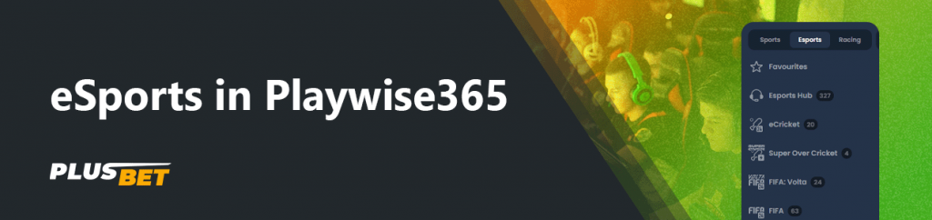 Playwise365 bookmaker provides a wide range of esports games