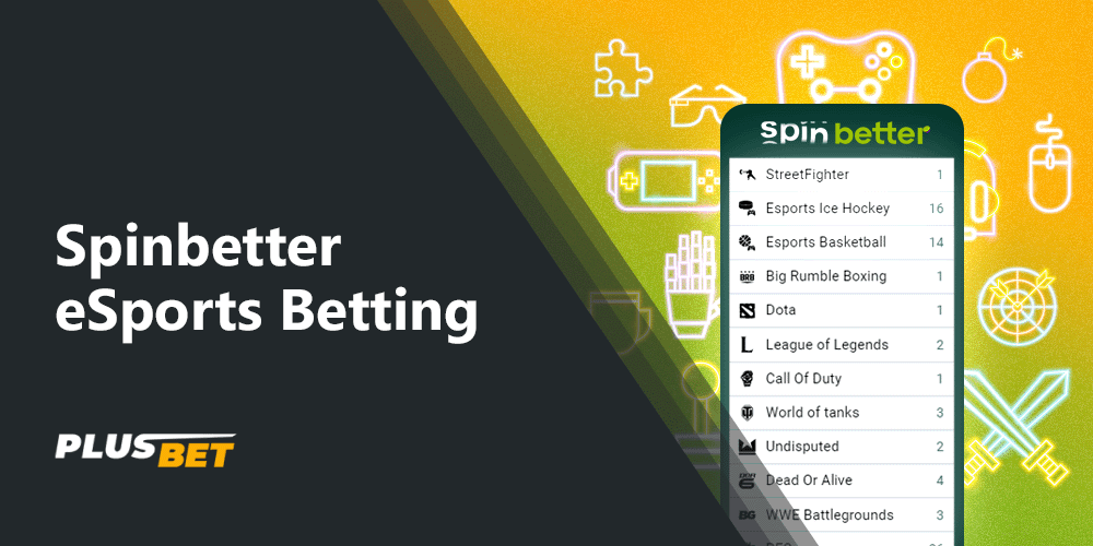 Indian players at Spinbetter can bet on cyber sports