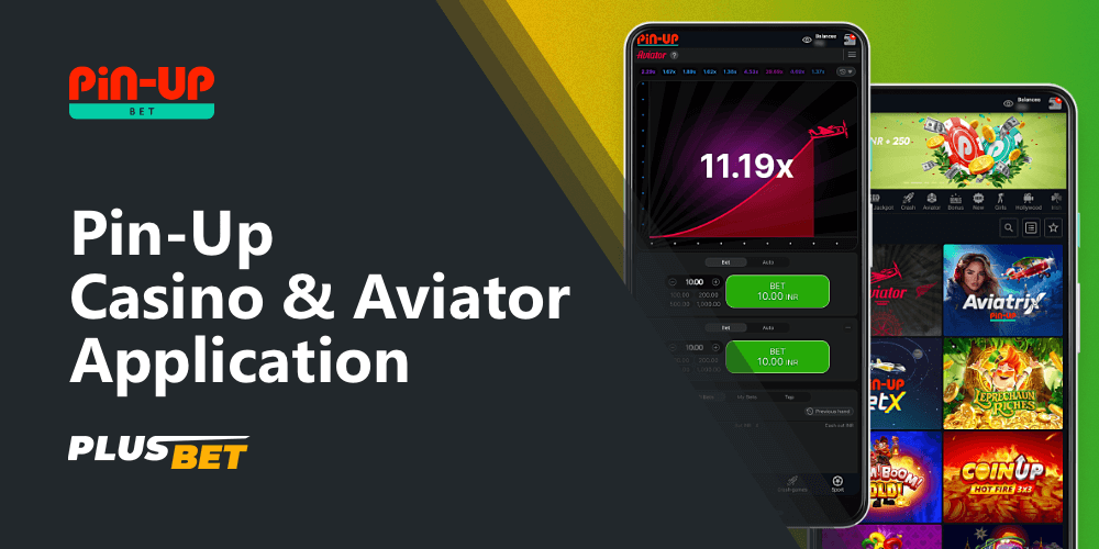 In the PinUp mobile app, customers also have access to the casino and Aviator section