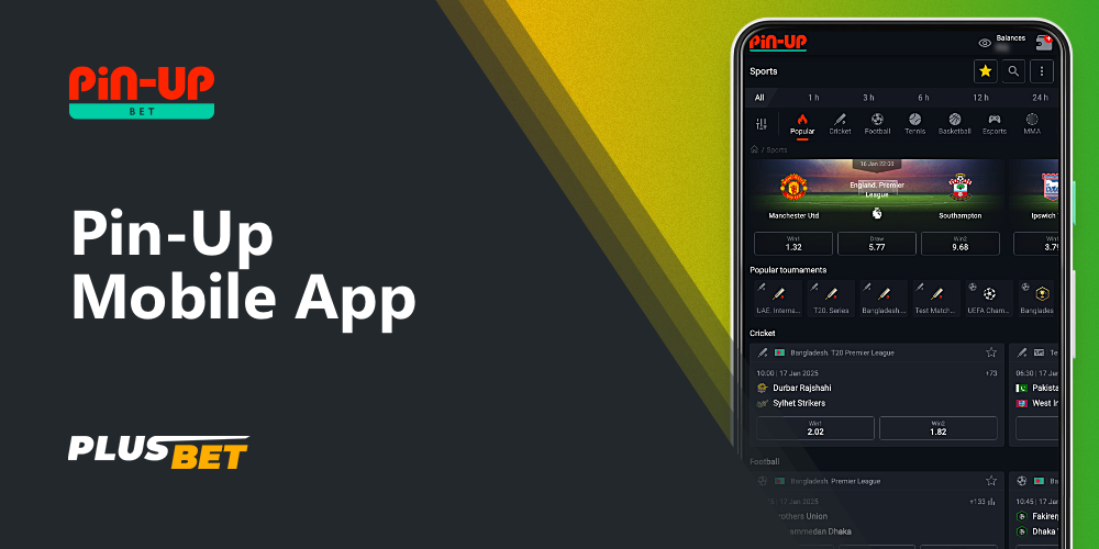 Pin Up Mobile Application for betting & casino gambling