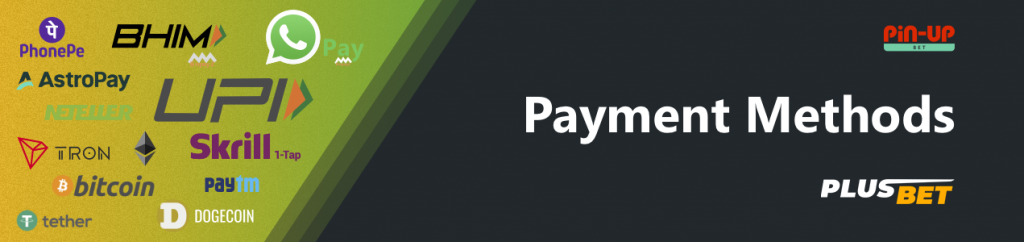 Available Payments Method for players from India