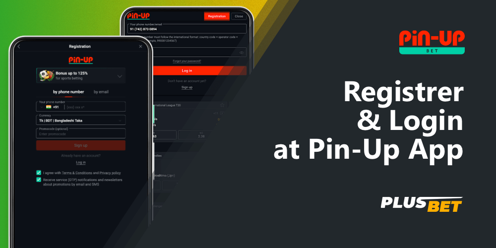 Step-by-step registration and authorization in the pinup mobile app